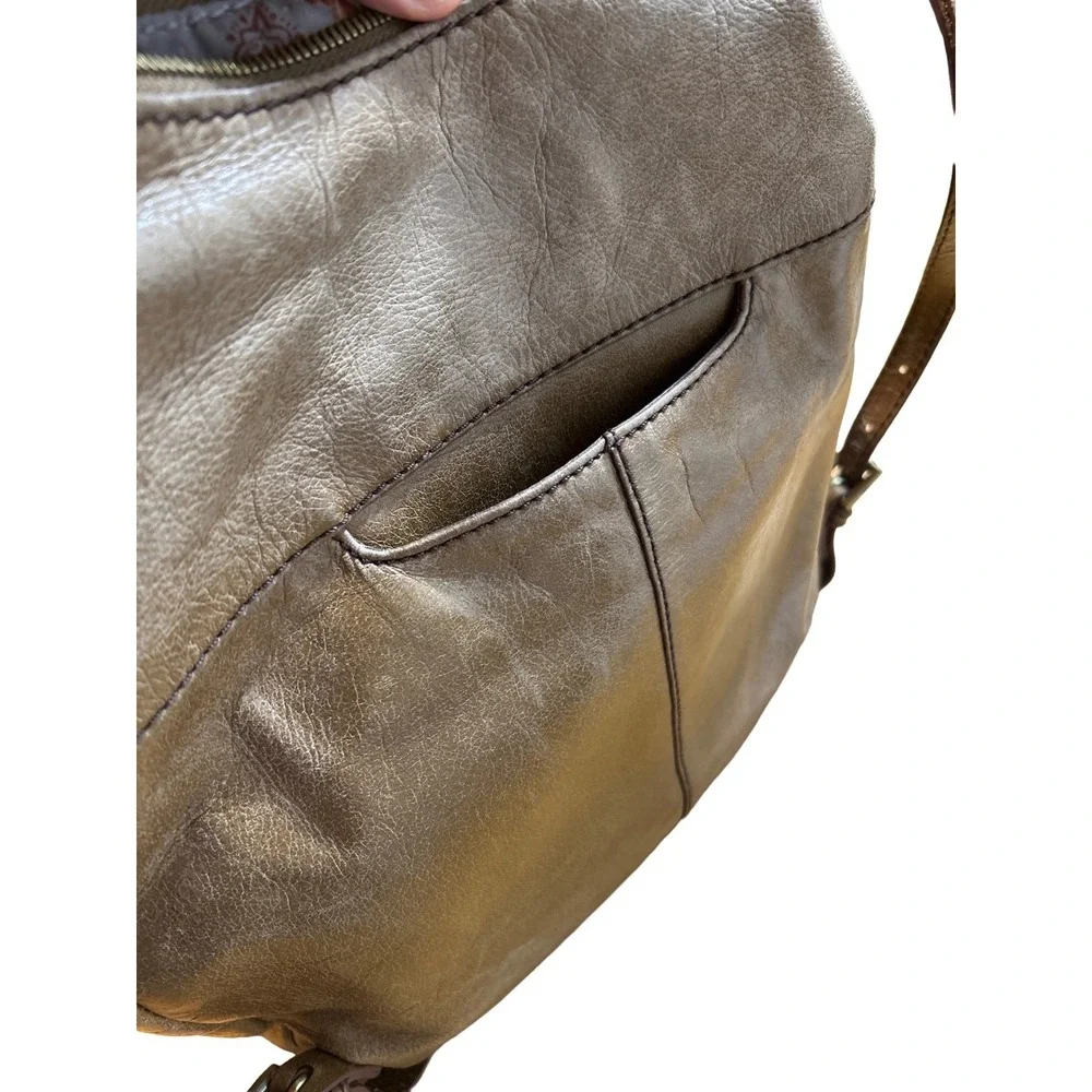 HOBO Shoulder Bag Brown Leather Adjustable Strap Everyday‎ Casual Purse